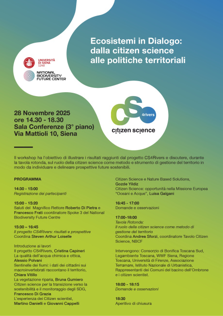 “Ecosistemi in Dialogo: dalla citizen science alle politiche territoriali”