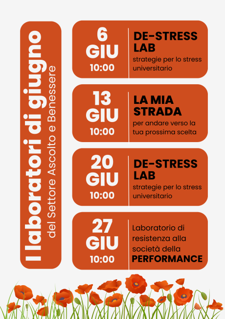 Al via i Laboratori del Settore Ascolto e Benessere della comunità studentesca