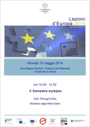 locandina "Il semestre europeo"