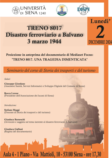 Proiezione del documentario "Treno 8017. Una tragedia dimenticata"