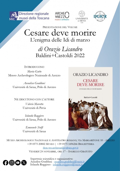 Arezzo: presentazione del volume "Cesare deve morire" 