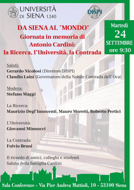 Giornata in memoria di Antonio Cardini