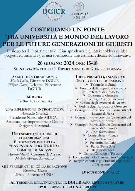 Costruiamo un ponte tra le università e il mondo del lavoro per le future generazioni di giuristi