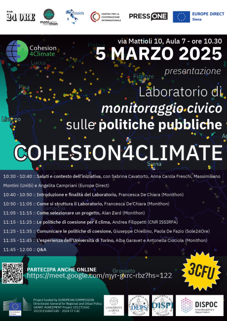 presentazione del Laboratorio di monitoraggio civico sulle politiche pubbliche