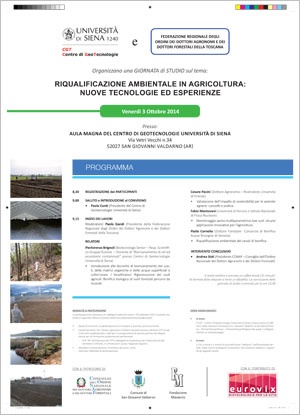 locandina Riqualificazione ambientale in agricoltura