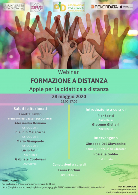 Webinar "Apple per la didattica a distanza"