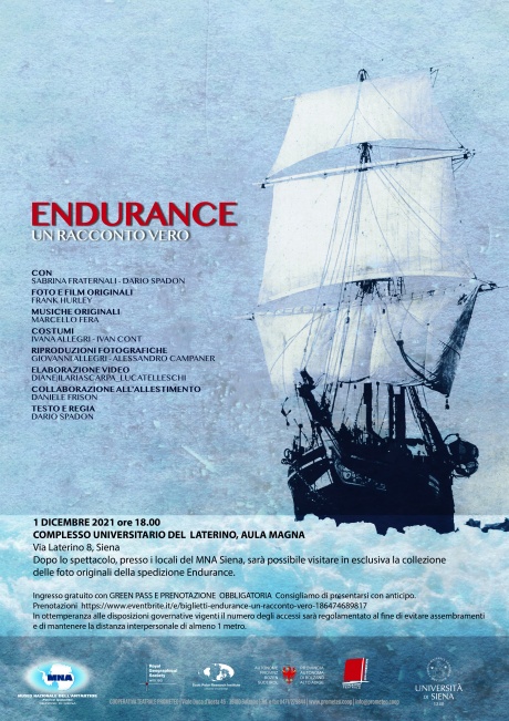 Spettacolo teatrale "Endurance - Un racconto vero" Spettacolo teatrale "Endurance - Un racconto vero"