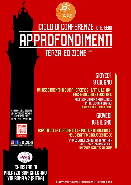 Ciclo di conferenze e approfondimenti "Studenti Per - Udu Siena" Ciclo di conferenze e approfondimenti "Studenti Per - Udu Siena"