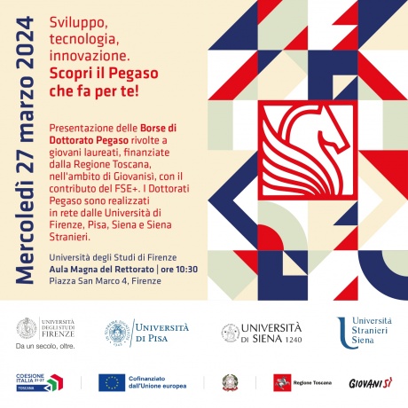 Firenze: Giornata di presentazione delle borse di dottorato Pegaso
