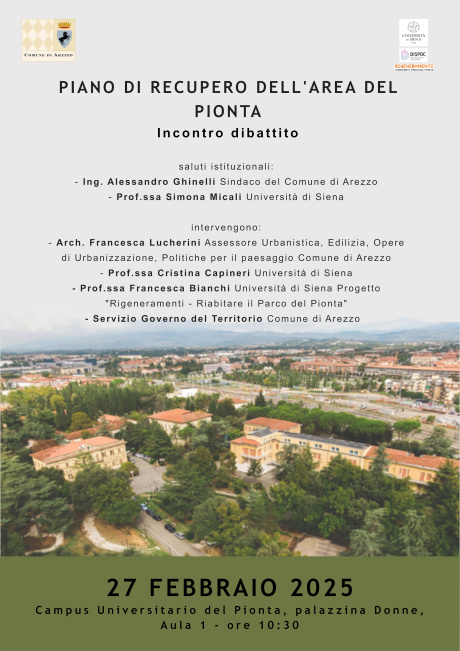 incontro dibattito “Piano di recupero dell'area del Pionta”