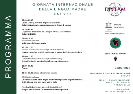 Arezzo: "Giornata internazionale della lingua madre"