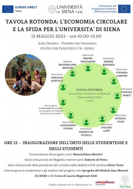 L'economia circolare e la sfida per l'Università di Siena