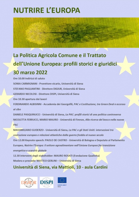 La Politica Agricola Comune e il Trattato dell’Unione Europea