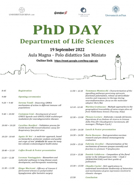 PhD DAY - Department of Life Sciences