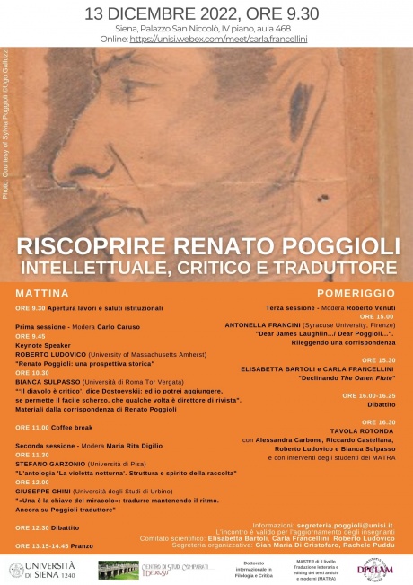 Giornata di studi su Renato Poggioli