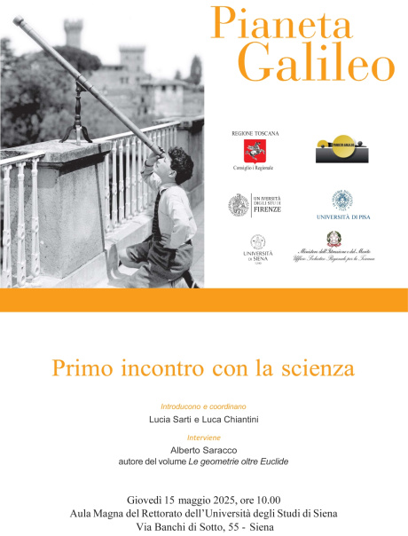 Pianeta Galileo: in Ateneo il "Primo incontro con la scienza" Pianeta Galileo: in Ateneo il "Primo incontro con la scienza"