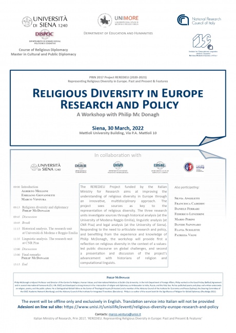 Religious diversity in Europe - Research and Policy