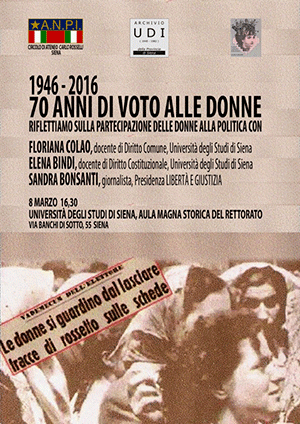 1946-2016: 70 anni di voto alle donne