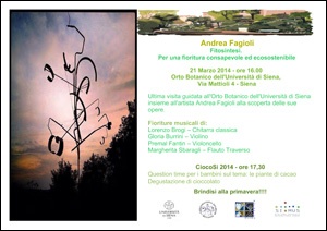 Locandina Fitosintesi. Per una fioritura consapevole ed ecosostenibile