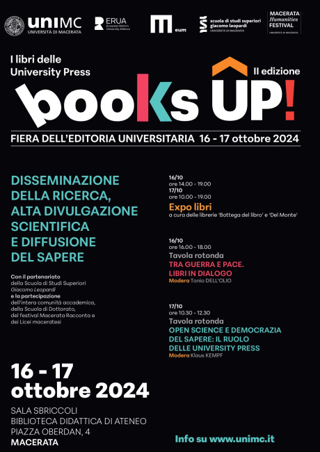 USiena Press a Macerata per “books UP!”, la Fiera dell'editoria universitaria