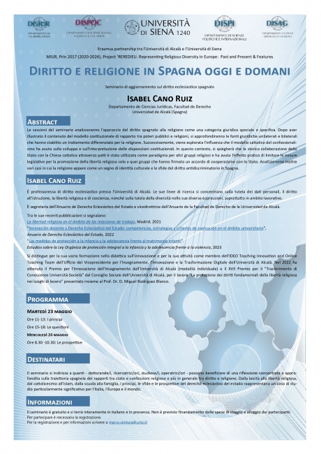 "Diritto e religione in Spagna oggi e domani"