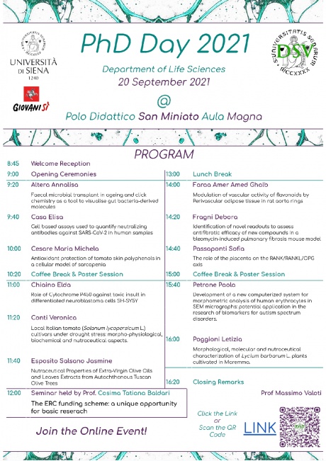 Life Sciences PhD Day 2021 Life Sciences PhD Day 2021