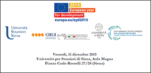 Conferenza "Sustainable Development Goals"