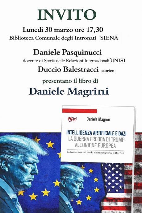 Presentazione del libro "Intelligenza artificiale e dazi"