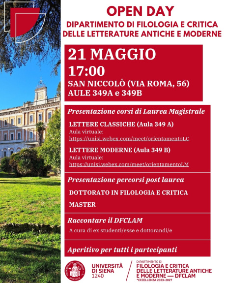 Open Day Lauree magistrali DFCLAM