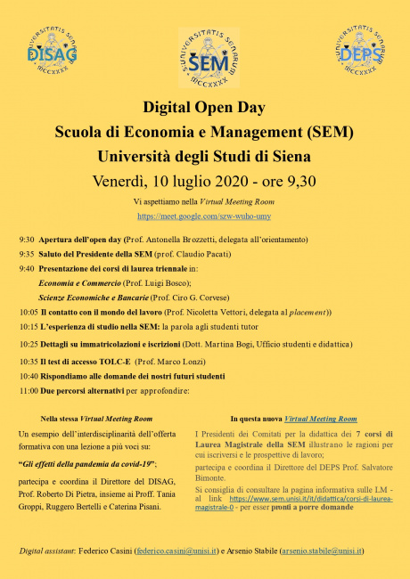 Digital Open Day - Scuola Sem
