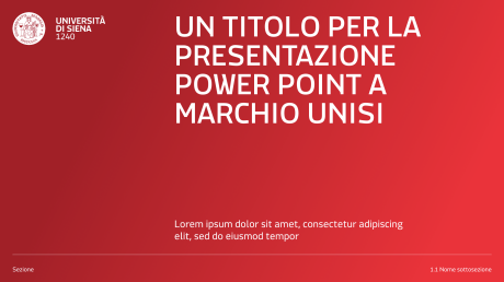 Nuovo modello di slide di presentazione PowerPoint