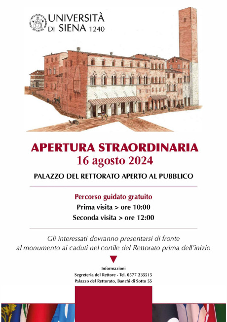 Visite guidate al palazzo del Rettorato. 16 agosto 2024, Palio di Siena
