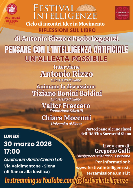 “Pensare con l'Intelligenza artificiale. Un'alleata possibile” “Pensare con l'Intelligenza artificiale. Un'alleata possibile”