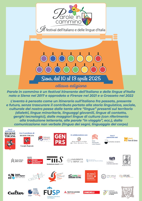 Parole in cammino - Il festival dell'italiano e delle lingue d'Italia Parole in cammino - Il festival dell'italiano e delle lingue d'Italia