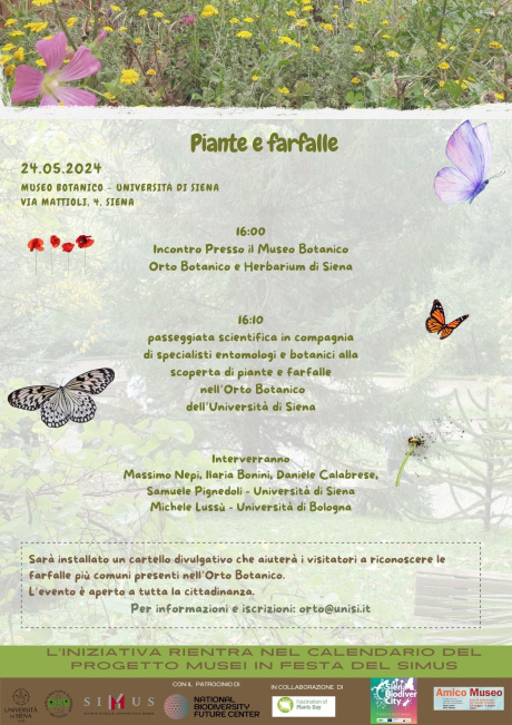 Musei in festa del SIMUS: "Piante e farfalle"