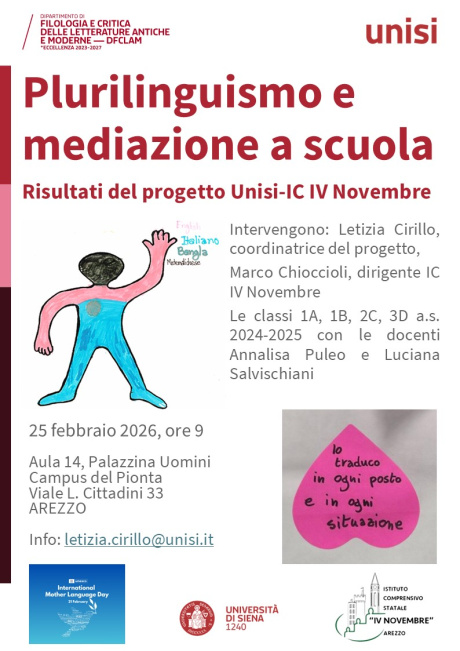 “Plurilinguismo e mediazione a scuola” “Plurilinguismo e mediazione a scuola”