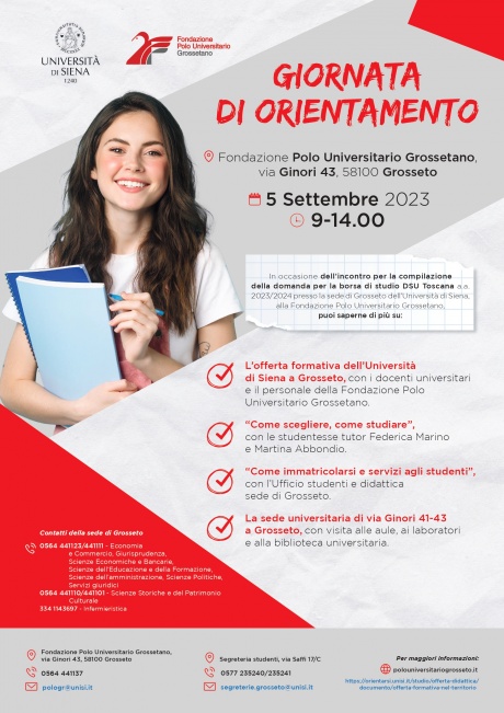 Grosseto: giornata di orientamento al Polo universitario Grosseto: giornata di orientamento al Polo universitario