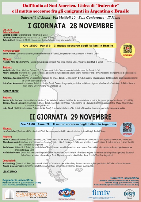 Dall’Italia al Sud America. L’idea di “fraternité” e il mutuo soccorso fra gli emigranti in Argentina e Brasile Dall’Italia al Sud America. L’idea di “fraternité” e il mutuo soccorso fra gli emigranti in Argentina e Brasile