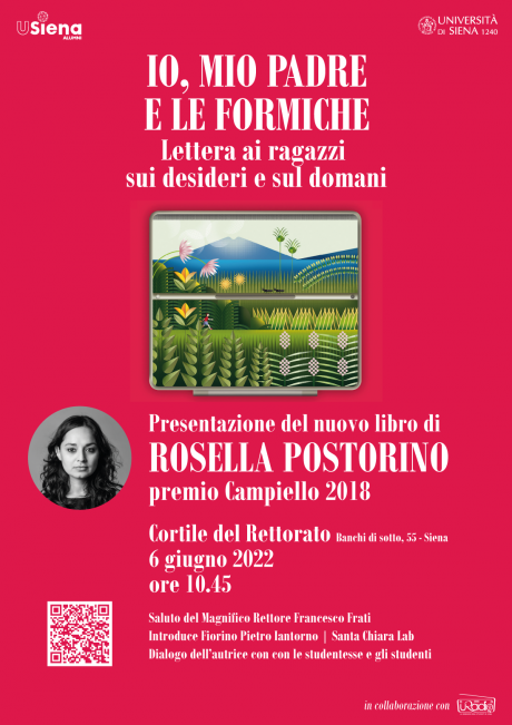 Presentazione del libro “Io, mio padre e le formiche” di Rosella Postorino