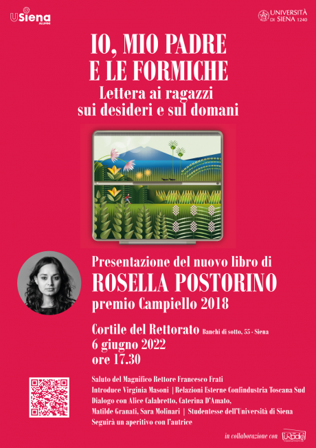 Presentazione del libro “Io, mio padre e le formiche” di Rosella Postorino