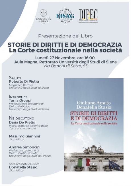 Presentazione del libro “Storie di diritti e di democrazia”