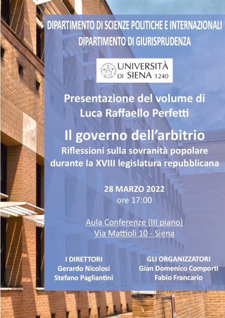 Presentazione del volume di Luca Raffaello Perfetti