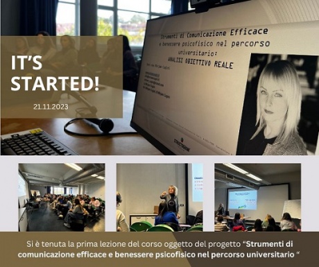 “Strumenti di comunicazione efficace e benessere psicofisico nel percorso universitario”