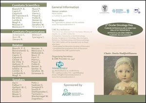 locandina "3rd Ocular Oncology Day: intraocular and orbital tumors in childhood"