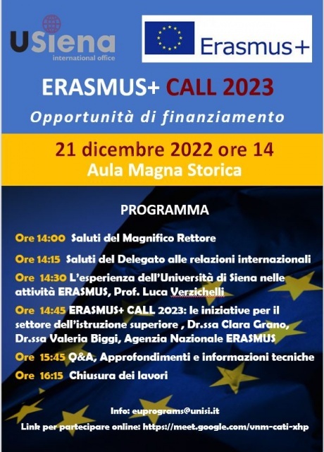 Erasmus+ Call 2023 Erasmus+ Call 2023