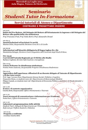 locandina seminario studenti tutor in-formazione