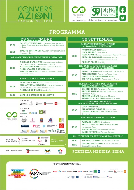 ConversAzioni Carbon Neutral - programma