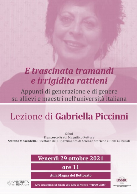 Lezione della professoressa Gabriella Piccinni