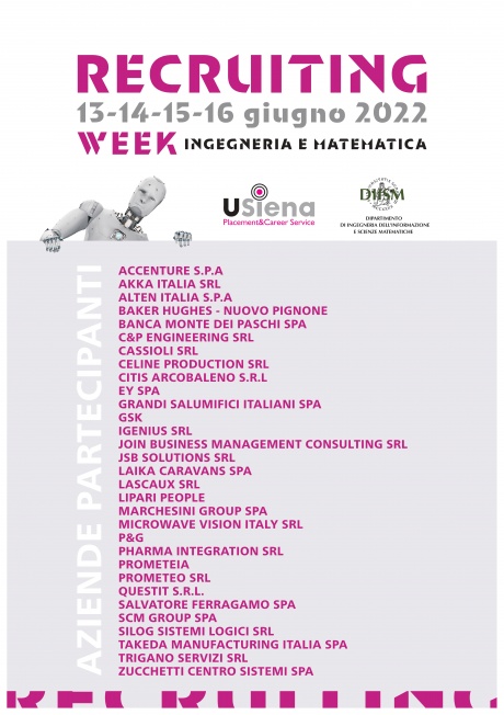 Recruiting Week di Ingegneria e Matematica