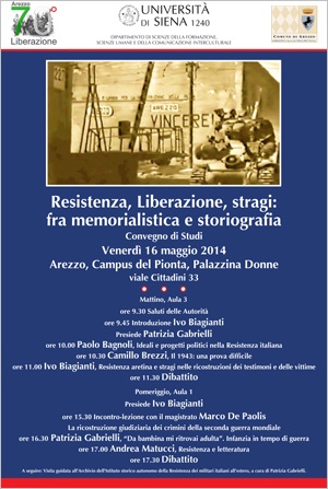 Locandina 70° Liberazione Arezzo